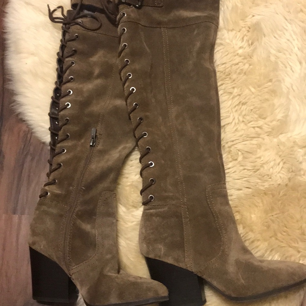 Over the knee Grey-Taupe Boots